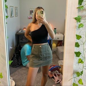 Pacsun army green skirt